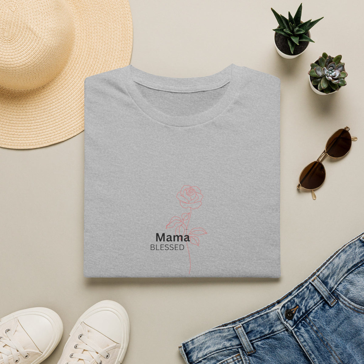 Mama Faith T-Shirt/Inspirational Christian Cotton Tee